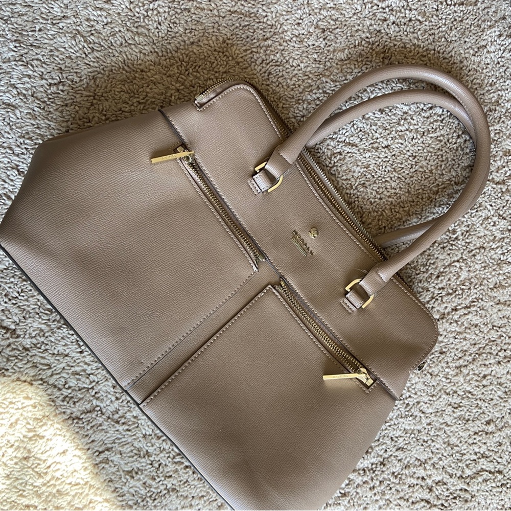 Pippa Middleton Modalu London Pippa Tan Leather Tote Bag